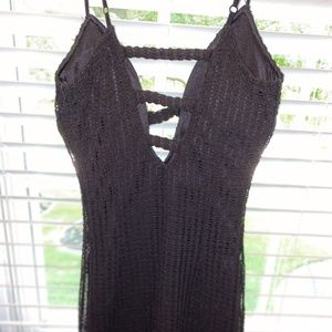 black mesh body con dress